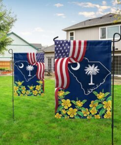 south carolina yellow jessamine flower flag mln1111fv5 2612