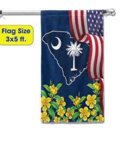south carolina yellow jessamine flower flag mln1111fv5 4752