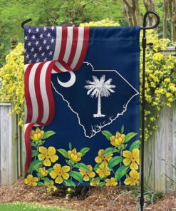 South Carolina Yellow Jessamine Flower Flag MLN1111Fv5