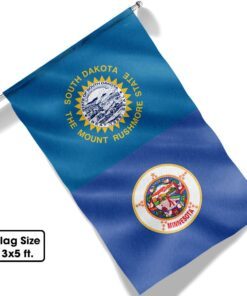 south dakota and minnesota flag tqn1050f 2563