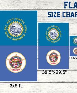 south dakota and minnesota flag tqn1050f 4191
