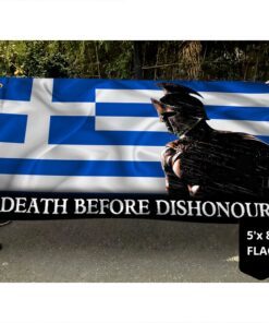 spartan flag warrior greece flag trl1386gf 6507