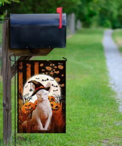 sphynx cat happy halloween flag 2751