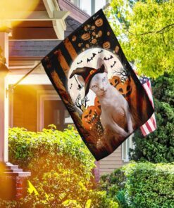 Sphynx Cat Happy Halloween Flag