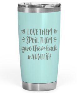 spoiled aunt gift 20oz tumbler mint 5484