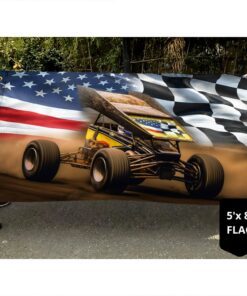 sprint car dirt track racing american grommet flag tqn1387gf 5384