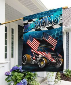 sprint car flag dirt racing ant202f 6206