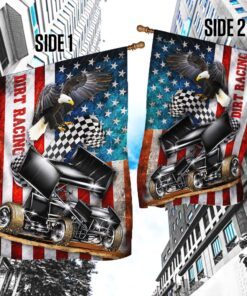 sprint car racing american flag thh3168f 4697