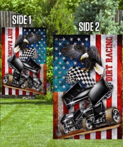 sprint car racing american flag thh3168f 5073