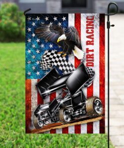 sprint car racing american flag thh3168f 5105
