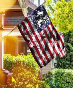 sprint car racing american u.s. flag 2975