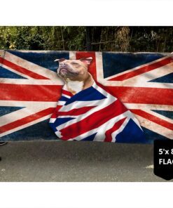 staffordshire bull terrier grommet flag patriotic dog anl08gfv4 4997