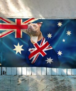 staffordshire bull terrier grommet flag patriotic dog anl10gfv6 6513