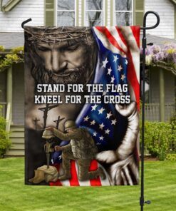 stand for the flag, veteran memorial jesus christian flag tpt849f 2373