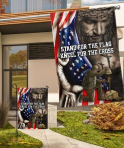 stand for the flag, veteran memorial jesus christian flag tpt849f 3367