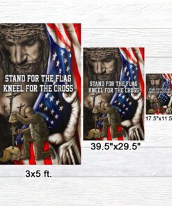 stand for the flag, veteran memorial jesus christian flag tpt849f 4564