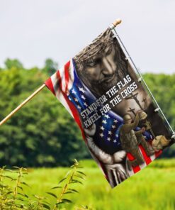 stand for the flag, veteran memorial jesus christian flag tpt849f 6431