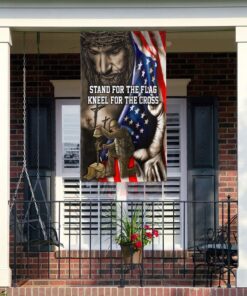 stand for the flag, veteran memorial jesus christian flag tpt849f 8028