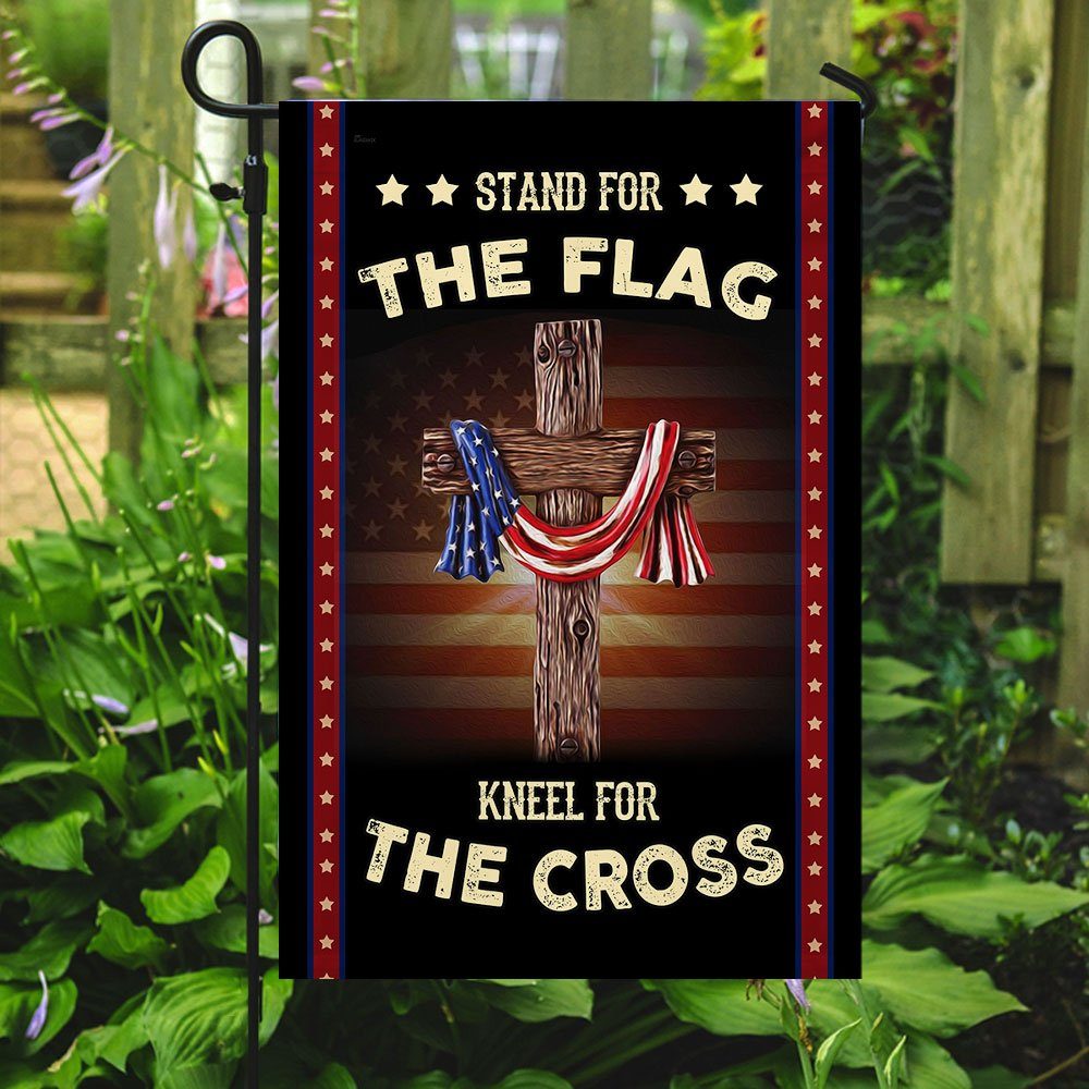 Stand For The Flag Kneel For The Cross Flag - Image 6
