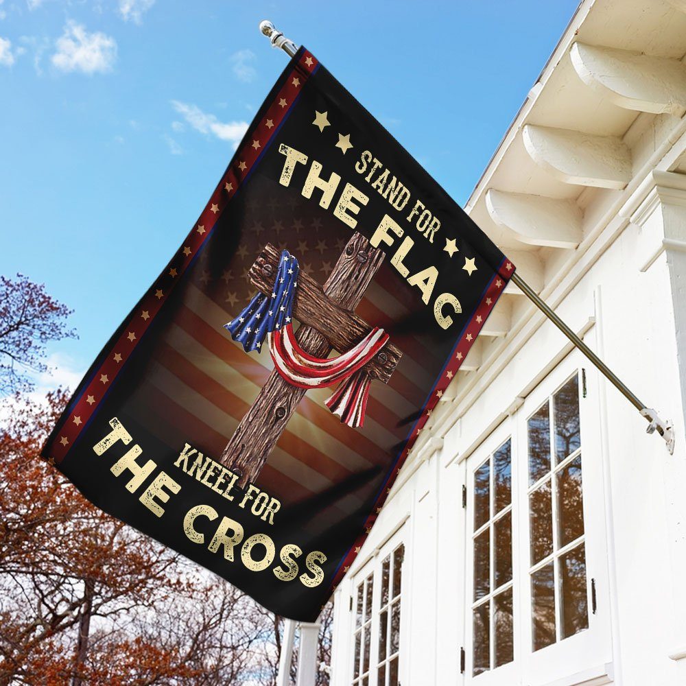 Stand For The Flag Kneel For The Cross Flag - Image 3