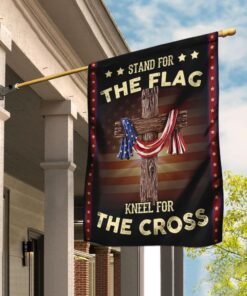 Stand For The Flag Kneel For The Cross Flag
