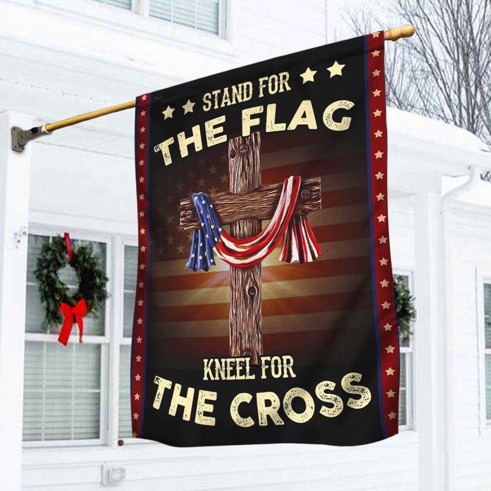 Stand For The Flag Kneel For The Cross Flag