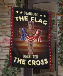 stand for the flag kneel for the cross flag 8044
