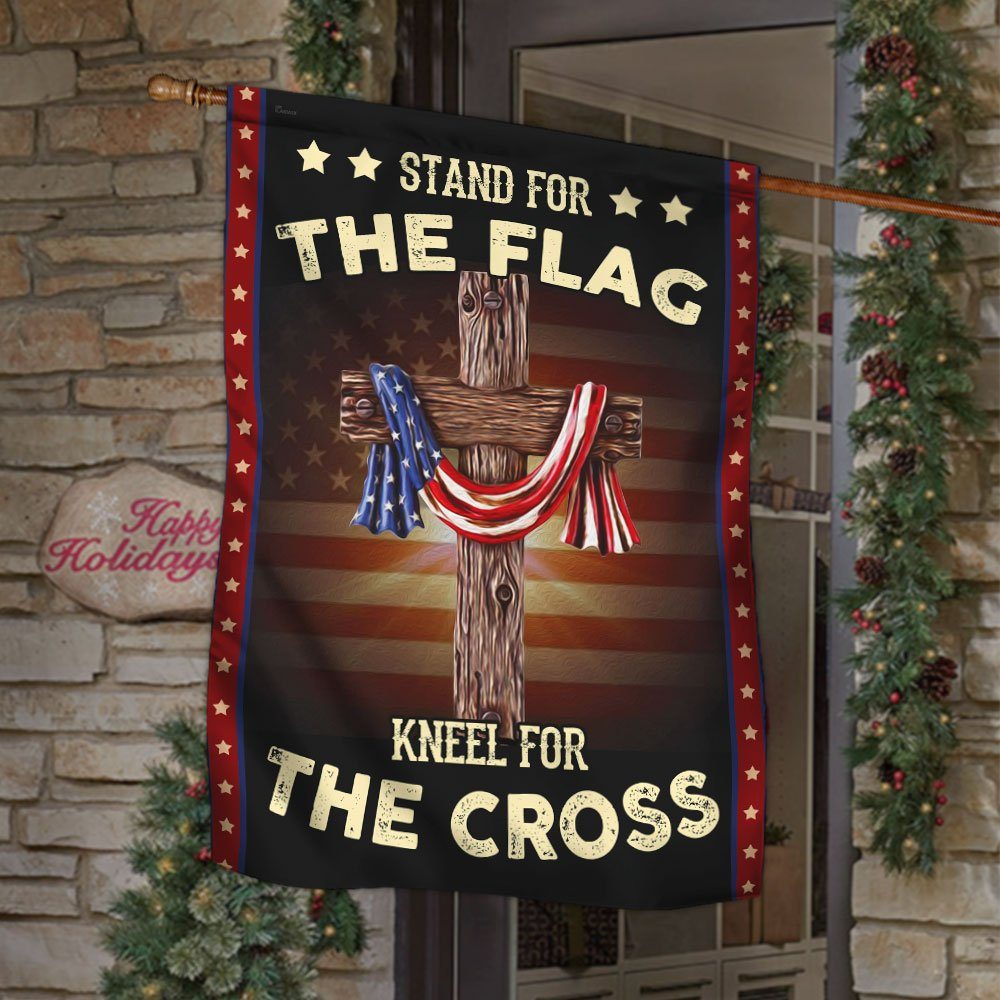 Stand For The Flag Kneel For The Cross Flag - Image 2