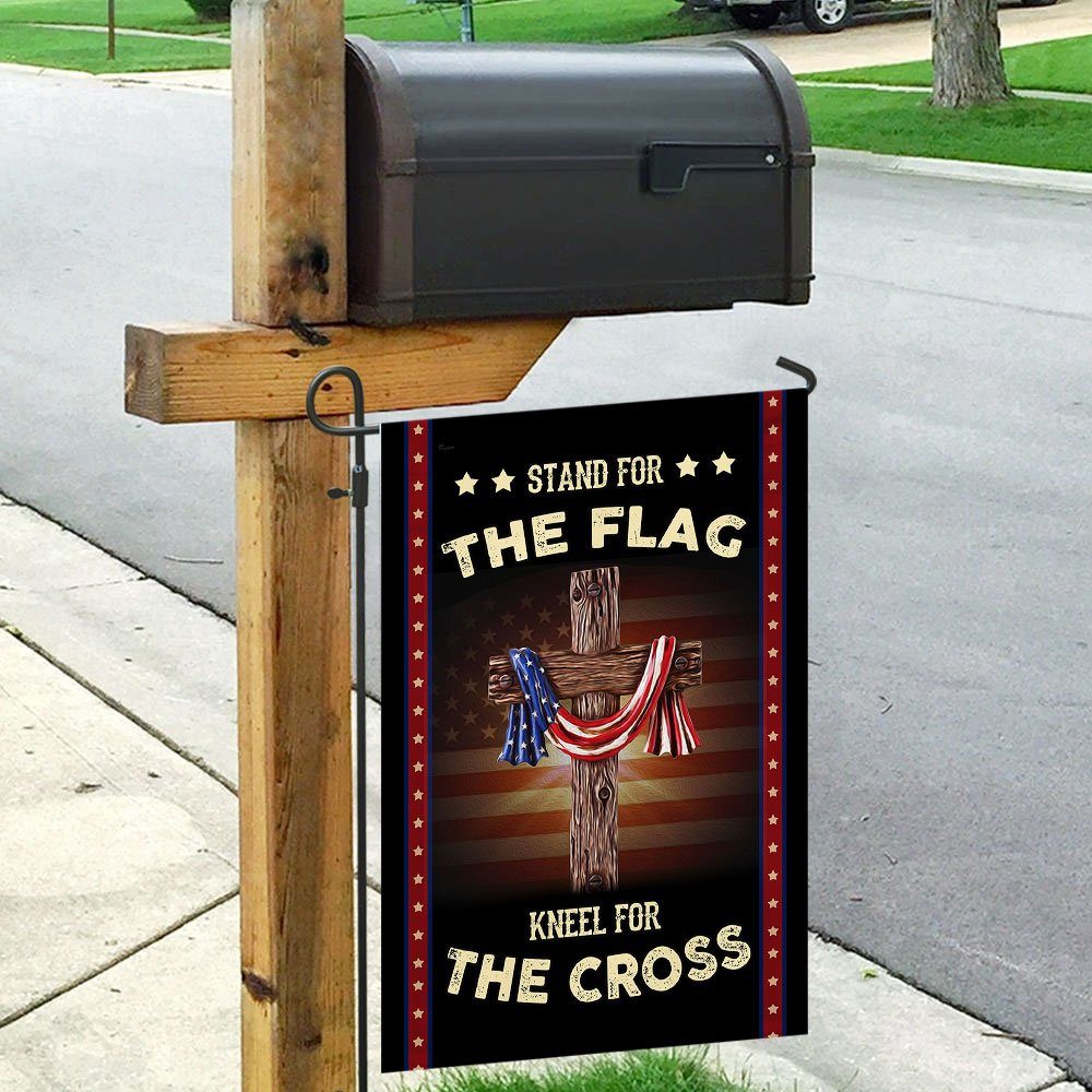 Stand For The Flag Kneel For The Cross Flag - Image 7