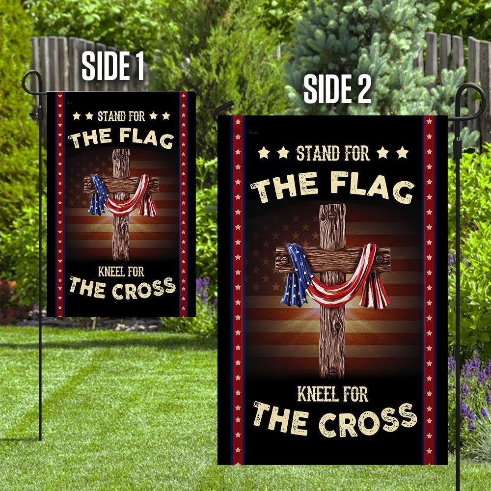 Stand For The Flag Kneel For The Cross Flag - Image 8