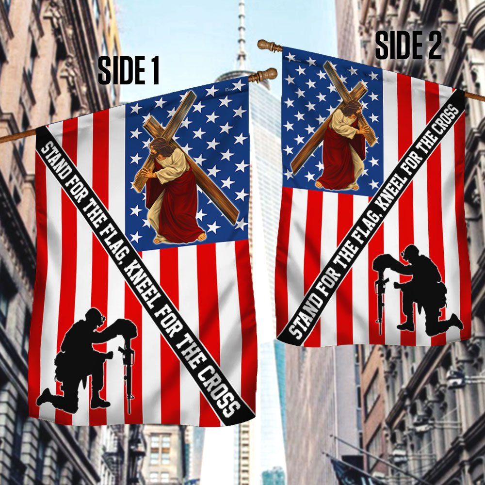 Stand For The Flag Kneel For The Cross Flag QNH20F - Image 3