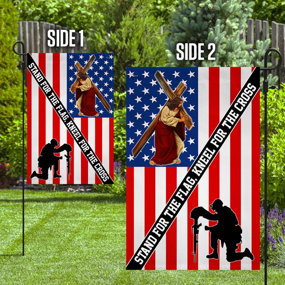 Stand For The Flag Kneel For The Cross Flag QNH20F - Image 6