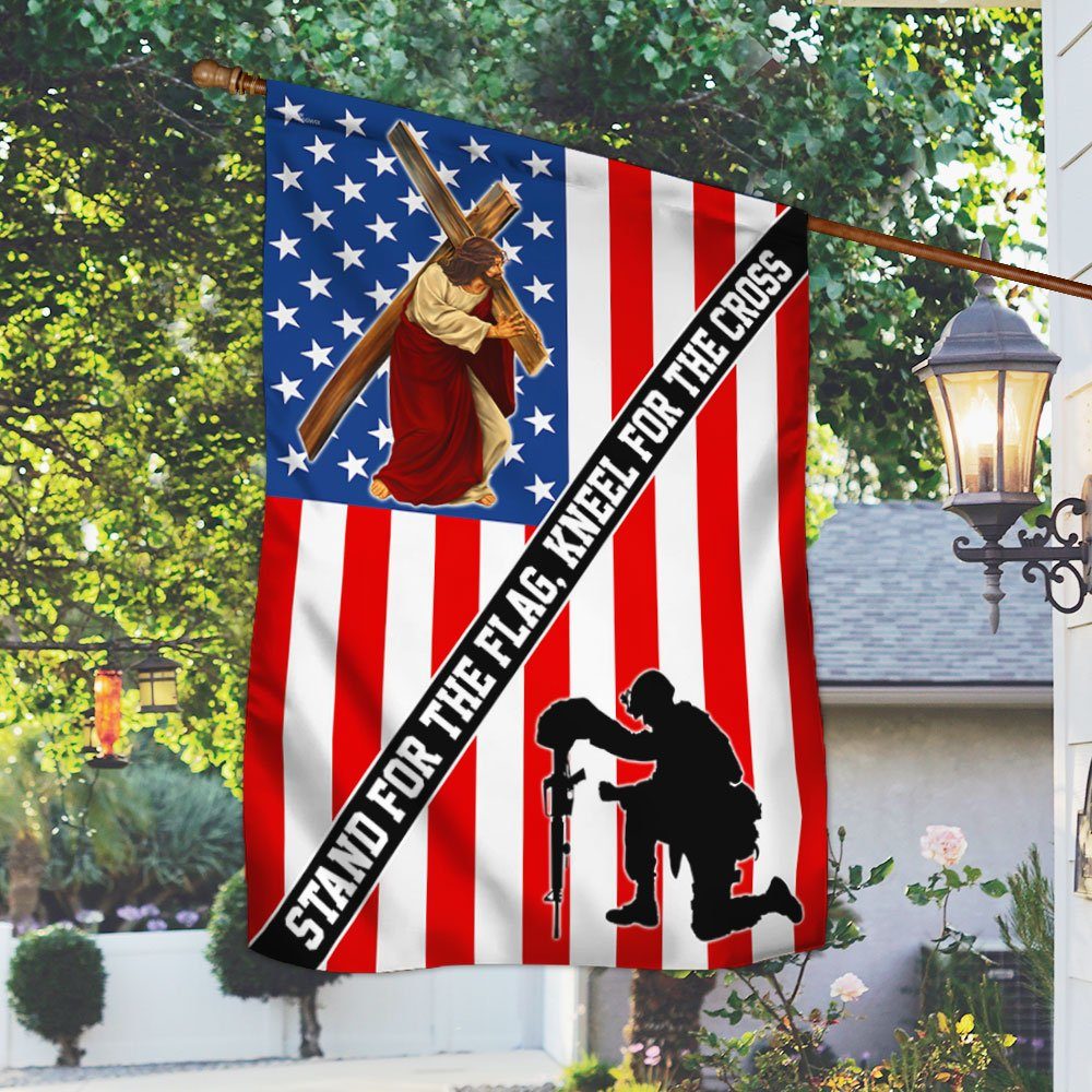 Stand For The Flag Kneel For The Cross Flag QNH20F - Image 2