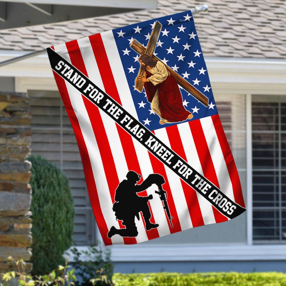 Stand For The Flag Kneel For The Cross Flag QNH20F