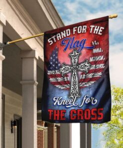 Stand For The Flag Kneel For The Cross Flag QNk327F