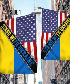 stand with ukraine, america ukraine flag thb3781f 1915