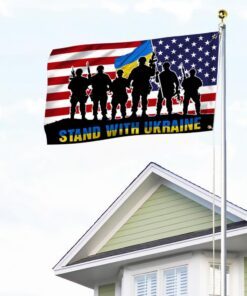 stand with ukraine. ukraine america flag thh3843gf 3987