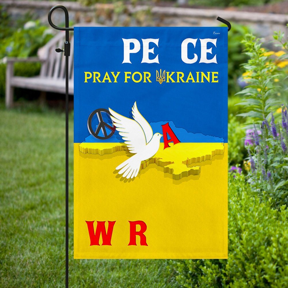 Stand With Ukraine Flag Pray for Ukraine. Stop War. Peace In Ukraine. Ukraine Peace Dove MLH2294F - Image 4