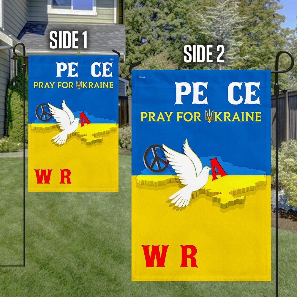 Stand With Ukraine Flag Pray for Ukraine. Stop War. Peace In Ukraine. Ukraine Peace Dove MLH2294F - Image 6