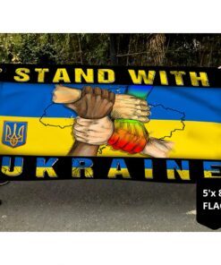 stand with ukraine grommet flag peace for ukraine pray for ukraine mlh2287gf 3179