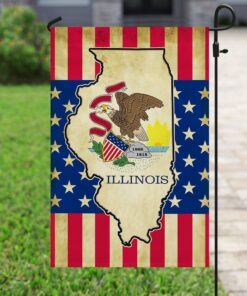 state of illinois flag 3489