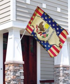 state of illinois flag 8311