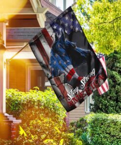 stay strong america patriotic horse flag 5042