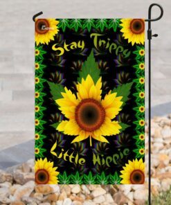 stay trippy little hippie flag 3922