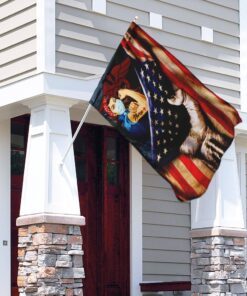 strong nurse. america us flag 4981