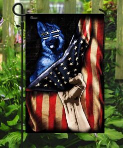stunning police k9 dog flagwix™ american flag for indoor and outdoor uses 6042