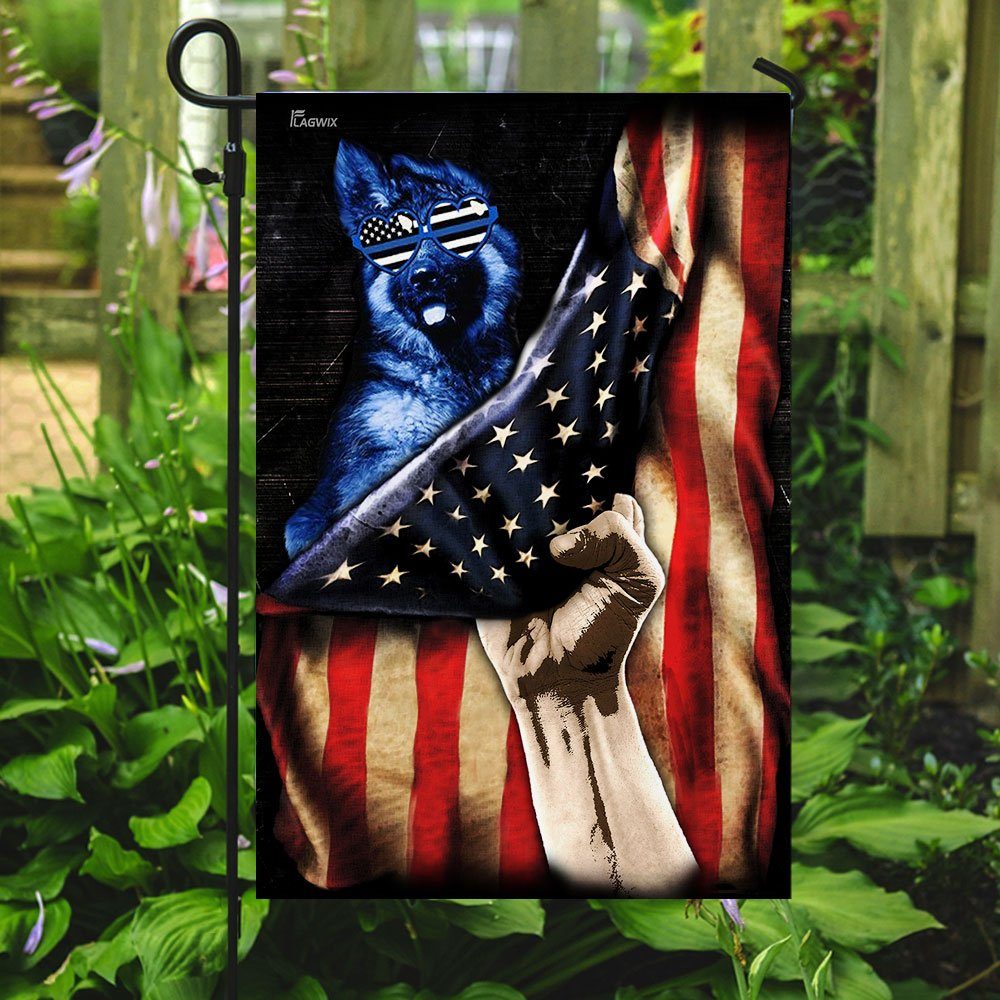 Stunning Police K9 Dog Flagwix™ American Flag For Indoor and Outdoor Uses - Image 2