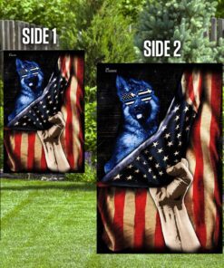 stunning police k9 dog flagwix™ american flag for indoor and outdoor uses 6573