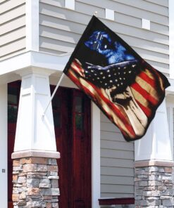 stunning police k9 dog flagwix™ american flag for indoor and outdoor uses 7240