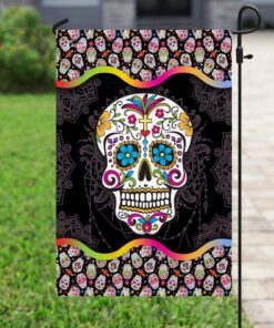sugar skull mandala flag 1270